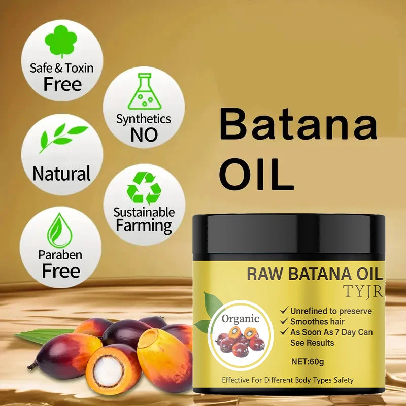 Raw Batana Oil Hair Mask repair dry damage Smooth soften frizziness prevent hair loss Nourishing scalp care