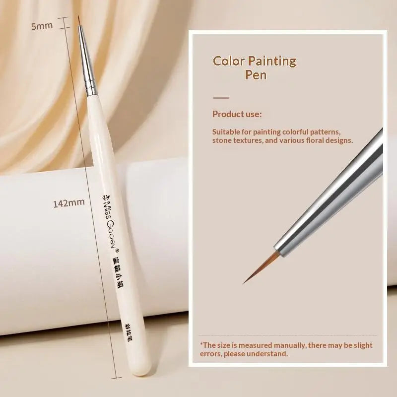 Nails Art Liner Brush Elongated Lines Drawing Painting Nail Design Pen UV Gel 3D Carving Brush Professional Manicure Salon Tool