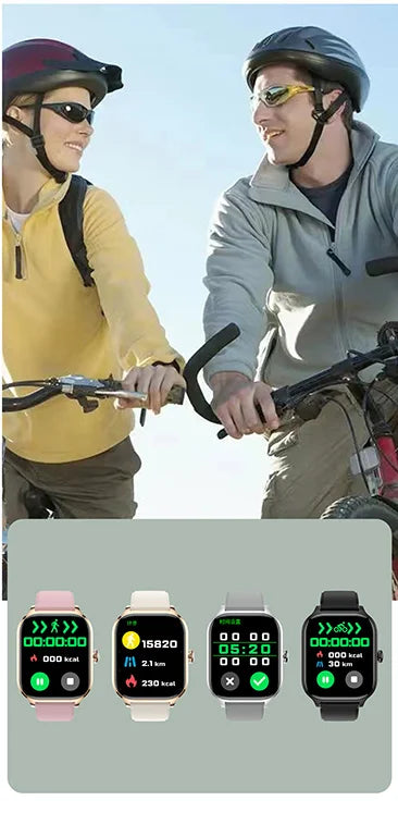 2026 New Smart Watch 2.01" HD Display Bluetooth Call Blood Oxygen Heart Rate Monitor Fitness Gift for Men Women