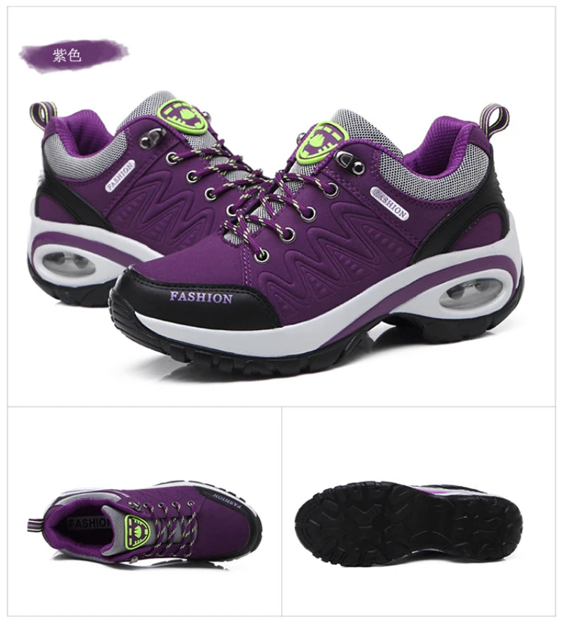 Casual Shoes For Spring And Autumn For Women, Thick Sole Shock-Absorbing Cushion Outdoor Shoes Middle-Aged Mother Travel Shoes