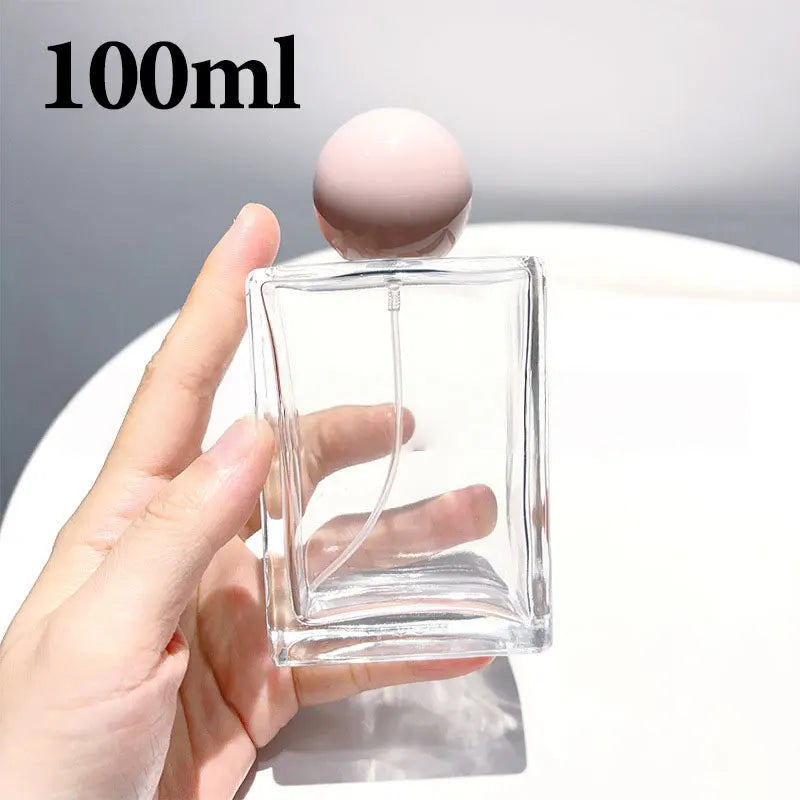 30/50/100ML Square Glass Perfume Bottles Portable Spray Bottle Large Capacity Replacement Empty Wholesale Refillable Containers