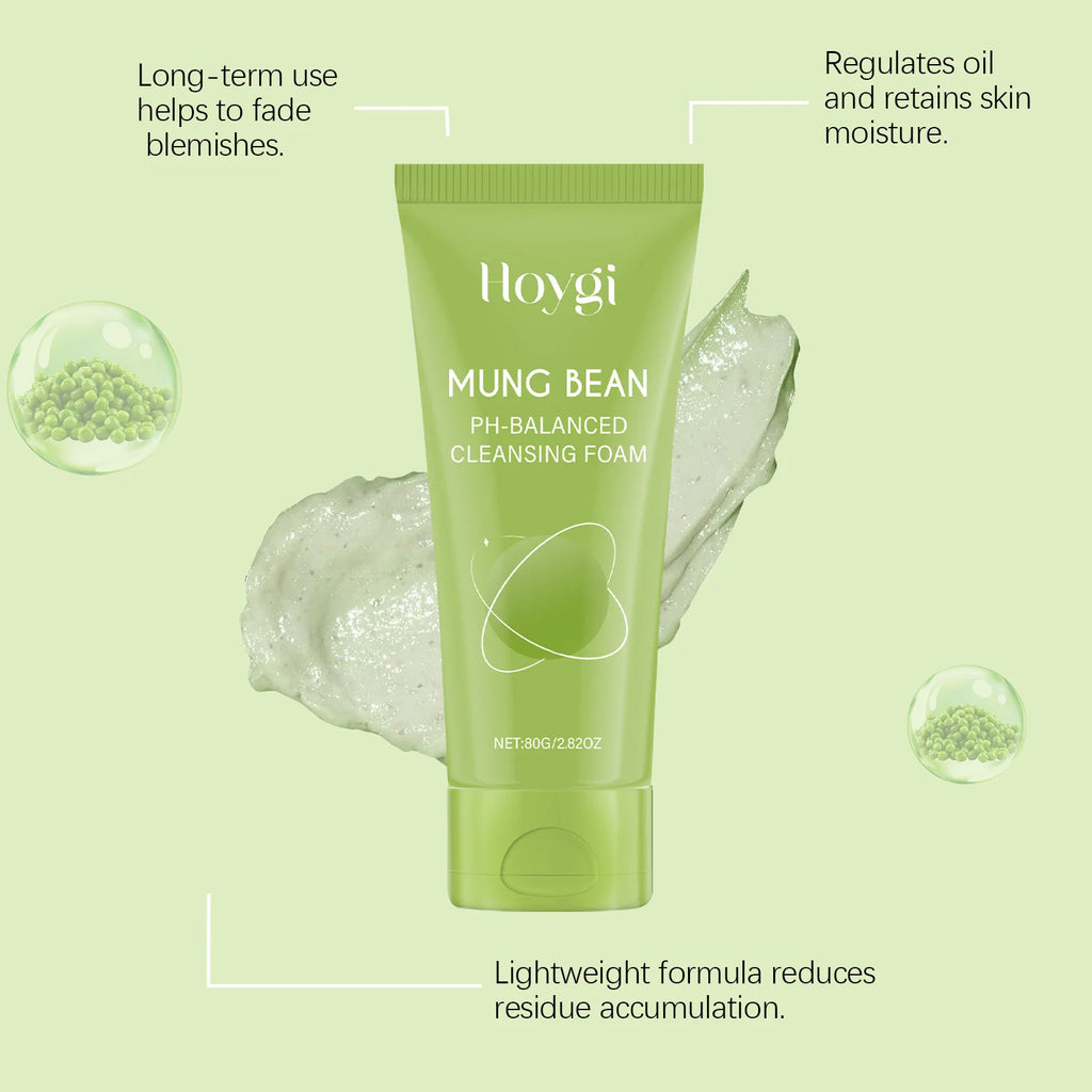 Mung Bean Hydrating Facial Cleanser Gentle Pore Cleansing Soft Non-Tightening Skincare Bridal Wedding Day Prep Essential