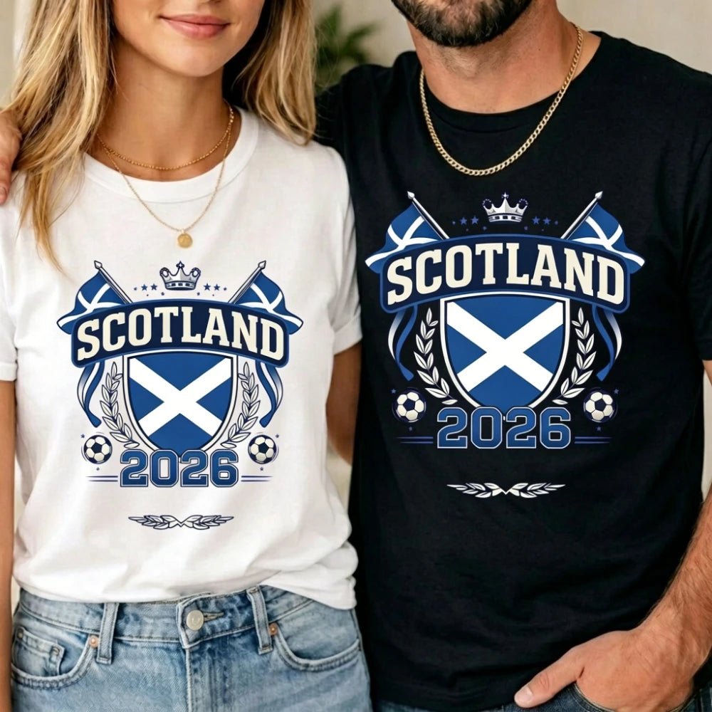 Scotland Supporter T-Shirt 2026 Soccer Part Supplies Clothing Football Fans Gift Shirt Scotland Patriot Men Women Unisex Tshirt