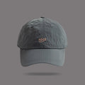 New Plaid Thin Sun Cap Quick-drying Breathable Baseball Cap Adjustable Letter Embroidery Sports Running Cap Men Women