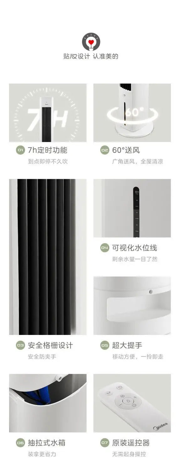 Home Cooling Fan: Evaporative Water Air Conditioner, Cooling Air for Bedroom