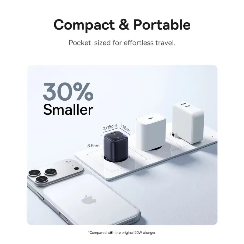 Baseus for 45W  GaN Mini Charger PD QC PPS Fast Charging Type C Adapter for iPhone 18 Series 17 16 15 Pro Max Laptop Charging