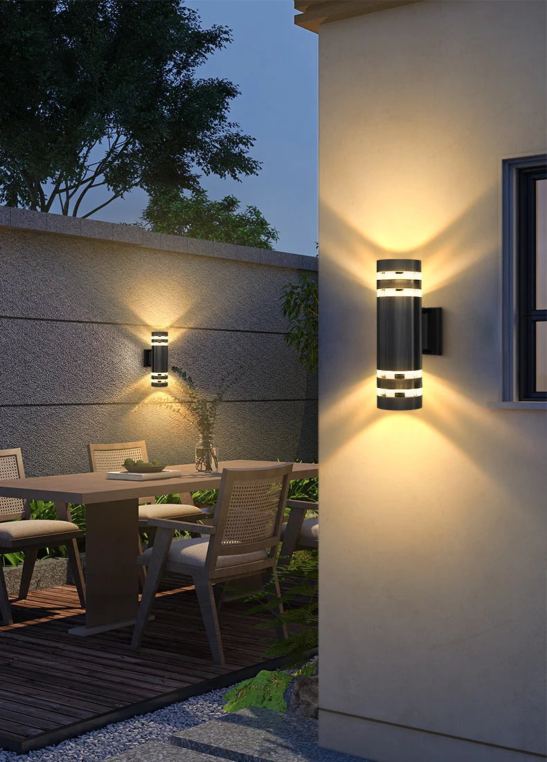 Street Wall Light Outdoor Waterproof LED E27 Bulb External Facade Decor Stairs Lights Entrance Fixture Home Decorative Lamp Wall