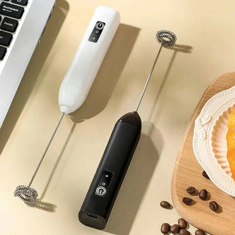 Gbbma Electric Milk Frother Handheld Egg Beater Foamer Coffee Maker Electric Blender Mixer Mini Portable Blender Kitchen Tool