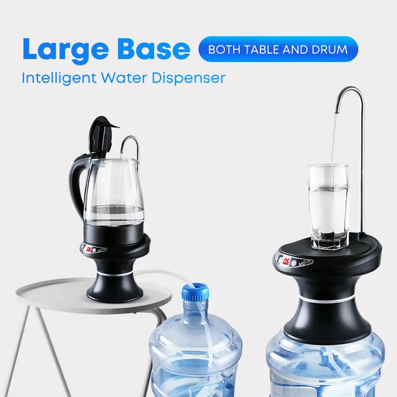 Smart Water Dispenser Pump Automatic Household Electric Drinking Water Pump USB Charging Tray Bottled Water Bsorber for Home