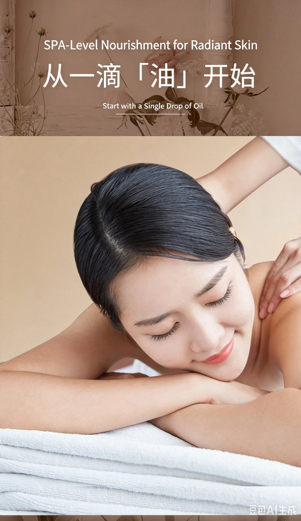 Natural Marigold & Rose Petal Essential Oil Body Massage Oil for Back Opening Therapy Facial Essence Hair Nourishing Care Oil