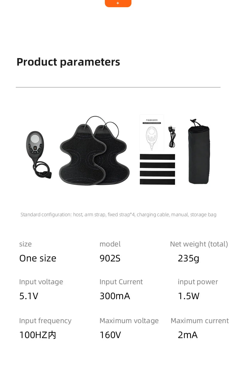 Electric Muscle Stimulator ABS Toning Belt,Gym Sports Weight Loss Body Shaper Vibrator Arm Belly Waist Massager EMS Arm Traine
