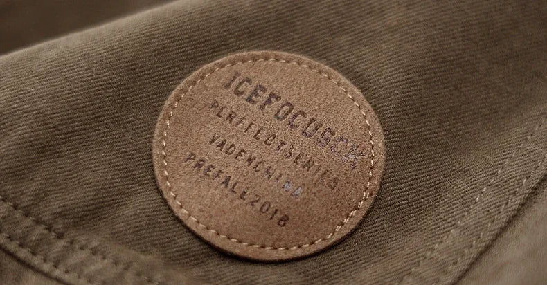 Men's Denim Jacket Vintage Brown Male Jean Coats Cargo Designer Washed Clothing Winter 2025 Korean Style Elatic Original Cowboy