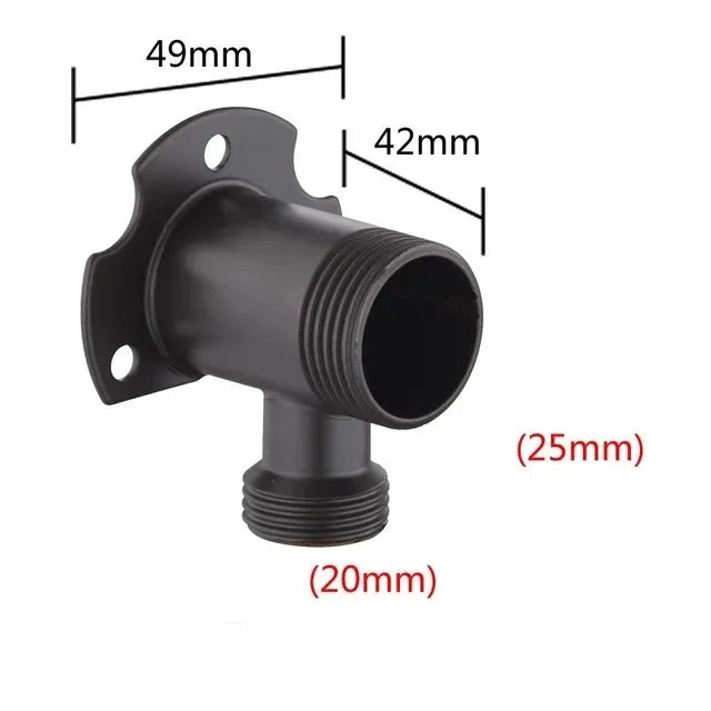 1/2" 3/4" Universal Bathroom Faucet Fixed Base Wall Mounted Tap Installation Adapter Shower Inlet Outlet Mix Water Valve Parts