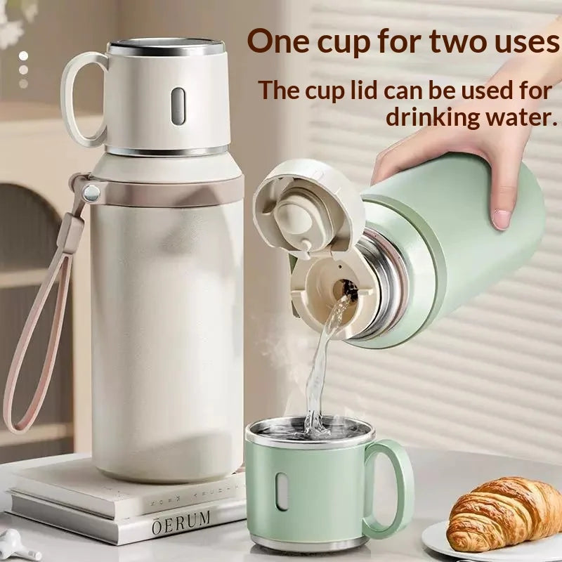 316 Stainless Steel Insulated Water Bottle 24 Hour Hot Cold Leak Proof with Straw and Lid for Gym Travel Outdoor Sport