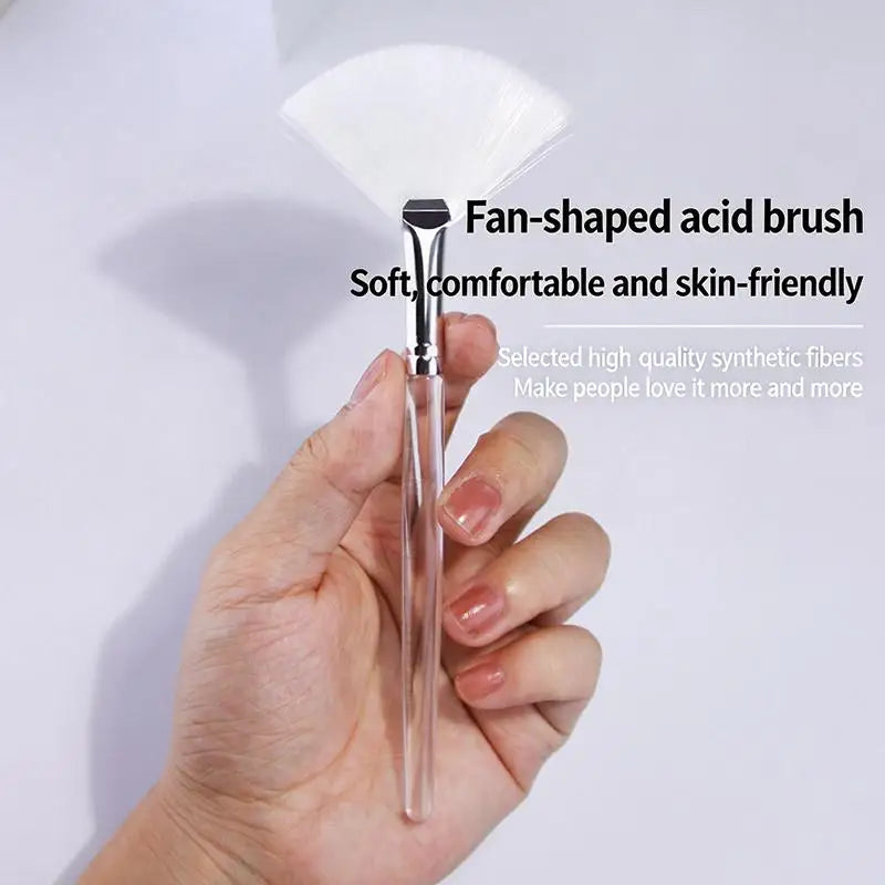 Fan-Shaped Makeup Brush Facial Mask Brush Soft Applicator Brushes Facial Beauty Tool DIY Tool