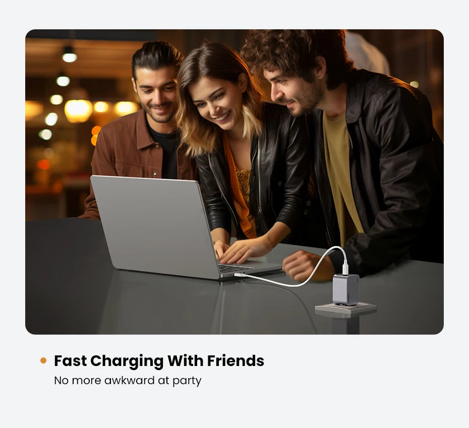 UGREEN 65W GaN Charger Type C Quick Charge 4.0 3.0 USB Charger For iPhone 18 17 16 Pro Macbook Air Laptop Tablet PD Fast Charger