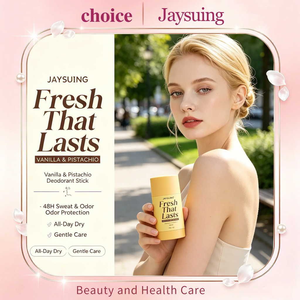 Jaysuing Vanilla Deodorant Antiperspirant Stick 48H Sweat Odor Underarm Body Bad Odor Remove Refresh Portable Dry Antiperspirant