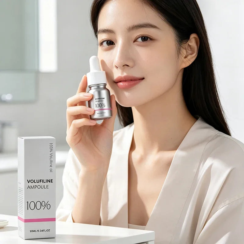 Volufiline Asiatica Ampoule 10ml Plumping Soothing Facial Serum Hydrating Moisturizing Essence Gentle Daily Skin Care Ampoule