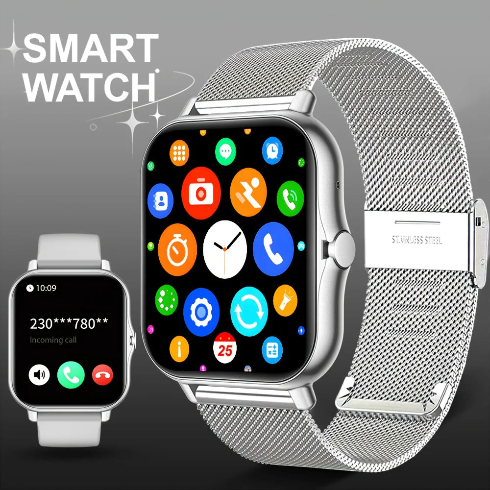 [Smart Watch, Wireless] Wireless Men'S And Women'S Smart Watch, 1.83-Inch Full Screen Touch, Dialing/Answering Calls, Pedometer
