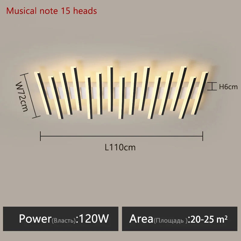 Modern Living Room Lamps Ceiling Light Interior Decoration for Home House LED Lamps for Bedrooms Linear Ceiling Light Home Lamp