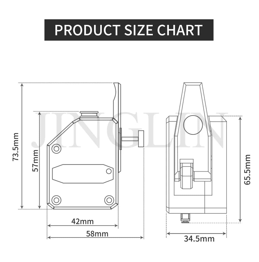 Dual Drive Gear Extruder Kit Hardened Steel Upgrade Feed Gear Extruder Kit For BMG For Prusa DIY Bowden Direct Extruder