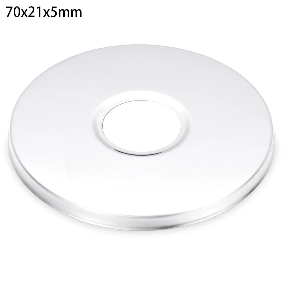 1Pc Stainless Steel Shower Kitchen Faucet Decorative Cover Wall Flange Self-Adhesive Pipe Wall Covers Bathroom Accessories New