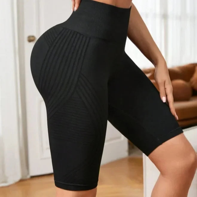 Anti-Cellulite 3D Compression Biker Shorts High Waisted Butt Lifting Tummy Control Training Cellulite Slimming Workout Shorts