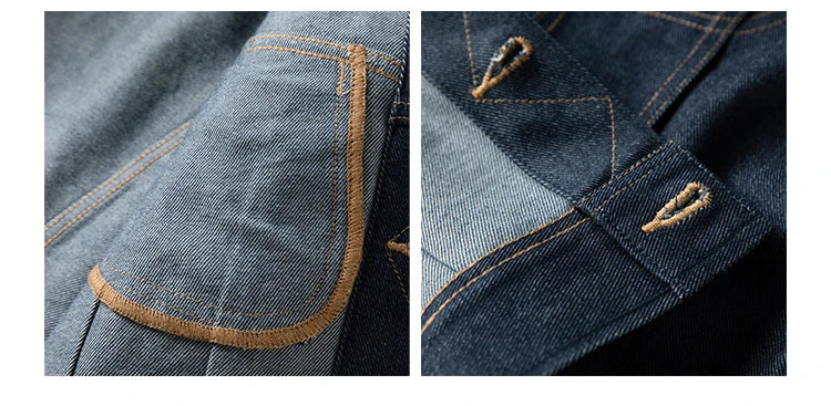 NON STOCK FLYERS Primary Color Left Oblique Anti-shrink Denim 101J Short Denim Jacket Retro Knight Jacket
