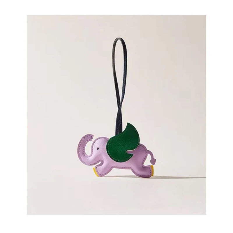 Cute and Playful Leather Dumbo Bag Pendant Bag Charm Bag Accessories School Bag Backpack Charm