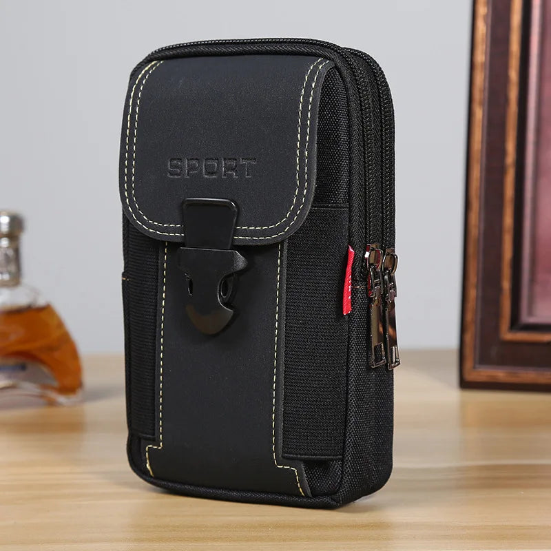 Unisex Belt Pouch Phone Pouch Phone Holster Pouch Mobile Belt Pouch Small Tactical Belt Backpack Card Holder