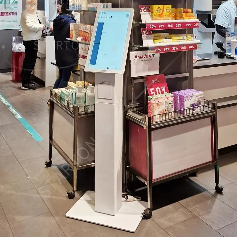 Desktop Touch Display Automatic Self Payment Machine Fast Food Ordering Machine Self Service Payment Kiosk for Restaurant