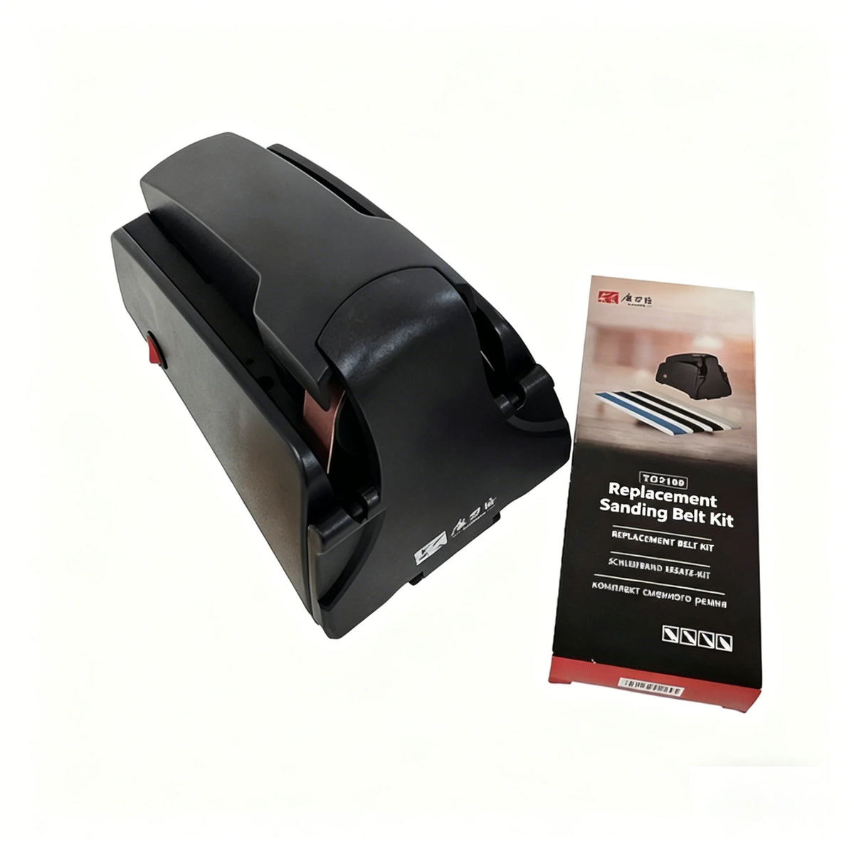 Knife Sharpener Electric, 4-Stage Professional Sharpener with 120-1000# Grit Sanding Belt, Fast & Precise for Kitchen Chef Tools
