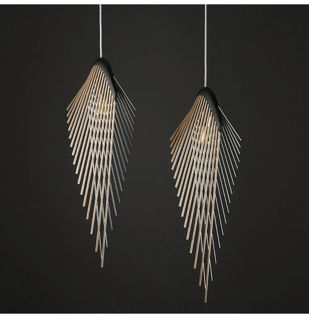 Modern Minimalist Pendant Light Personality Design Black Metal Lamp For Living Room Kitchen Island Restaurant Shop Decor Lamp