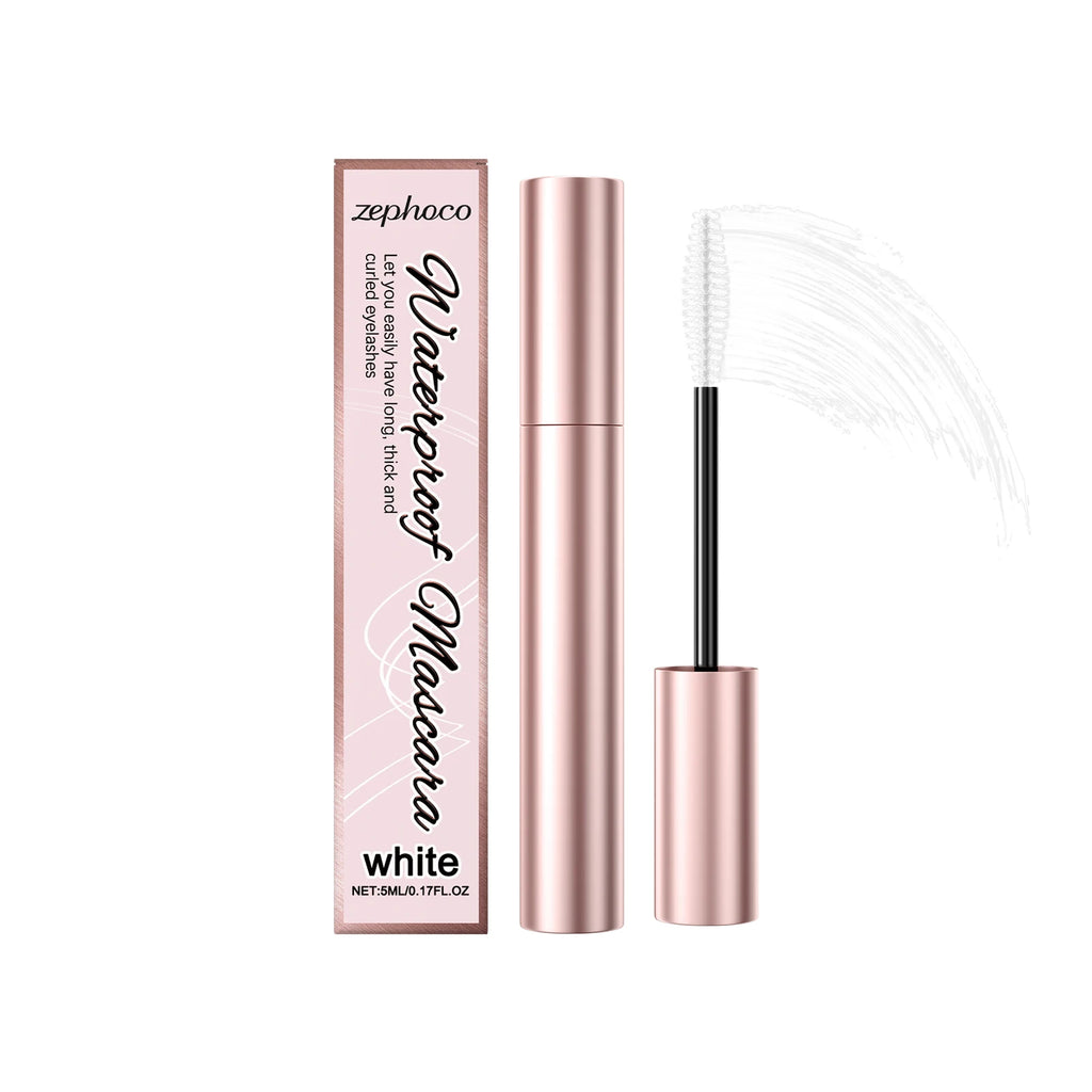 White Mascara Eyelashes Curling Liquid Long-Lasting Waterproof Natural Durable Extensions Makeup Eye Beauty Cosmetics Brush 5ml