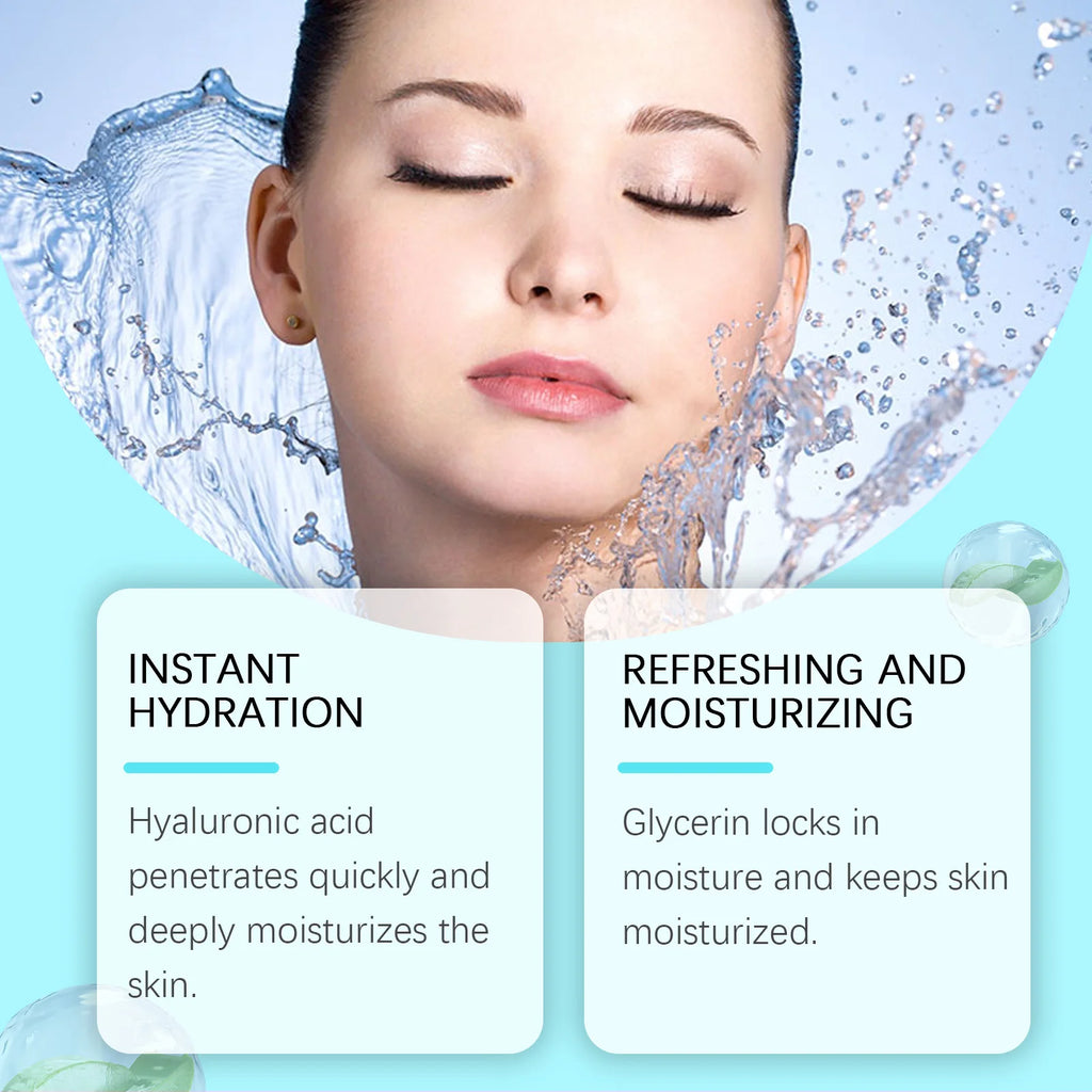 Hyaluronic Acid Face Mist Moisturize Anti-Aging Natural Ingredients Reduce Redness Calming Soothing Hydrating Facial Spray Toner