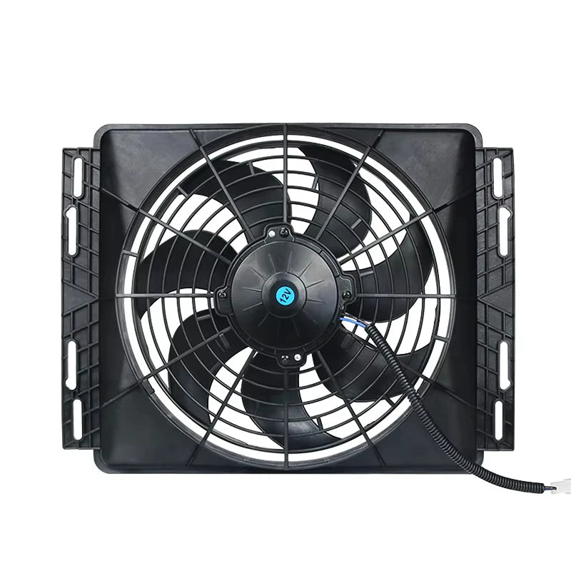Parking Air Conditioning Cooling Electronic Fan Modified Universal High-power 120W Car Water Tank Fan Motor 12v 24v