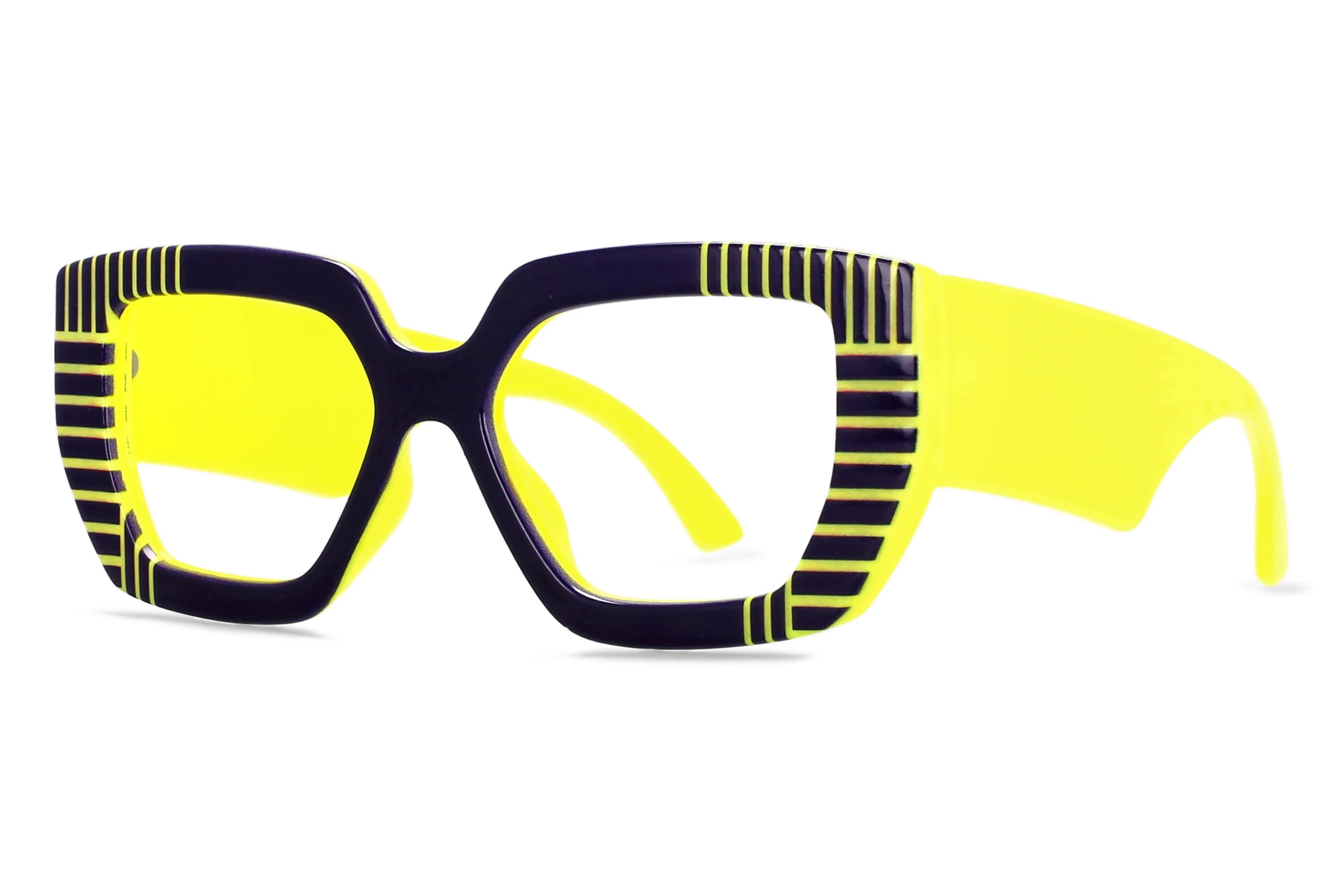 R57095 Women Fashion Colorful Stripe Reading Glasses Dioptric +0.50~+3.50 Lady Trend Square Large Frames Presbyopic Eyeglass