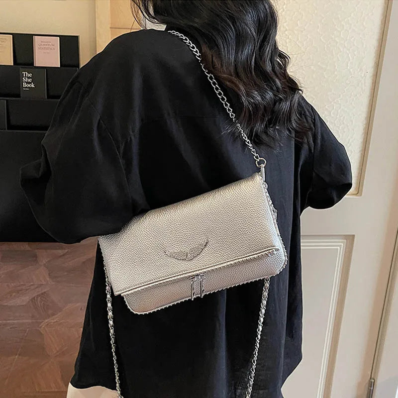 2026 Fashion Underarm Shoulder & Crossbody Bag, Wing Mini Square Bag for Women,Cute Small Purse, Versatile Chic Handbag