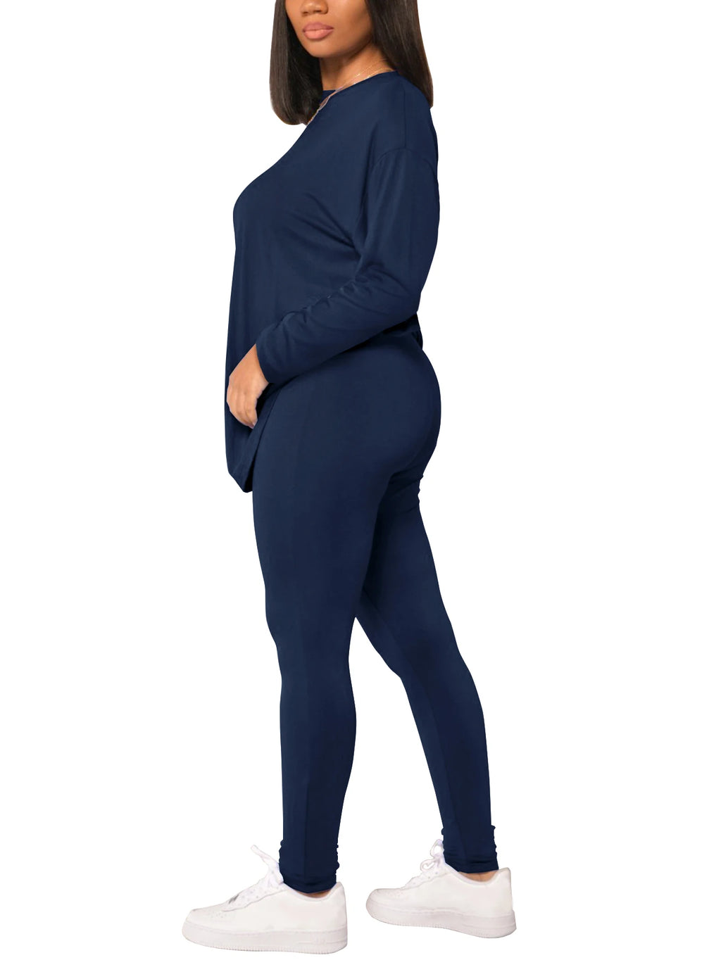 Spring and summer women's two-piece set long sleeved pants sportswear yoga clothes casual suit suitable for summer and autumn