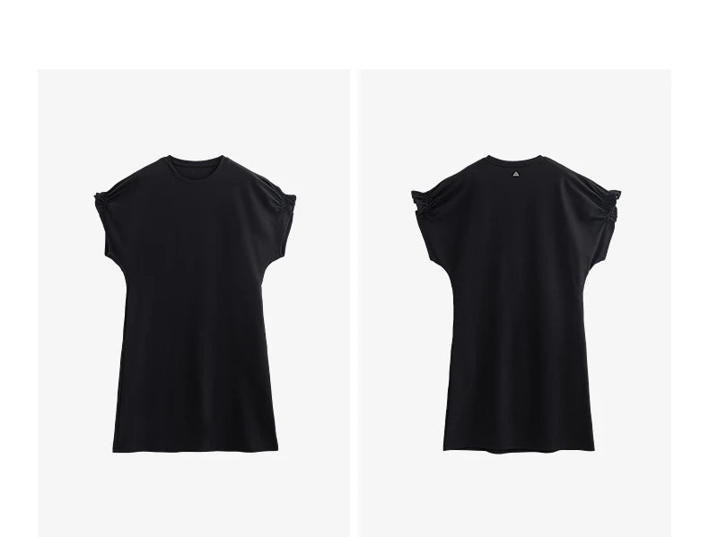 TOYOUTH Women Dress 2025 Summer New Short Sleeve Holiday Casual Dress 8529058