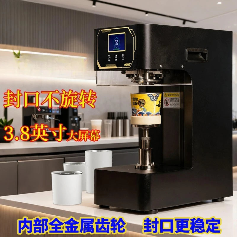 Factory Direct 2026 Commercial Easy-Tab Can Paper Bowl Sealing Machine Easy-Pull Lid Can Sealing Machine