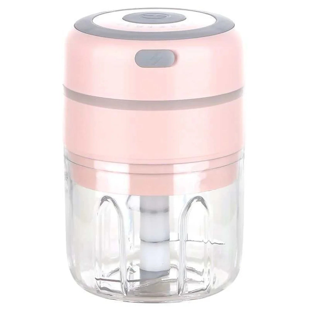 Electric Mini Garlic Chopper  Portable Cordless Vegetable Blender, Onion Mincer with USB Charging for Baby Food, Chili, Herbs