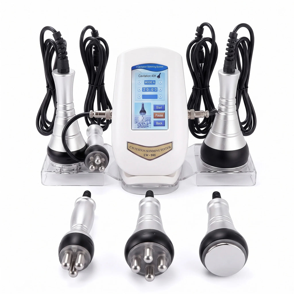 40K Ultrasonic Cavitation Slimming Machine Body Fat Burner RF Skin Lifting Beauty Device Anti Aging Belly Waist Weight Loss 110V