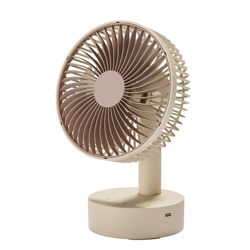 HOMEFISH Portable Oscillating Standing Fan with Remote Controller Foldable Rechargeable Battery Powered Pedestal Fan for Camping