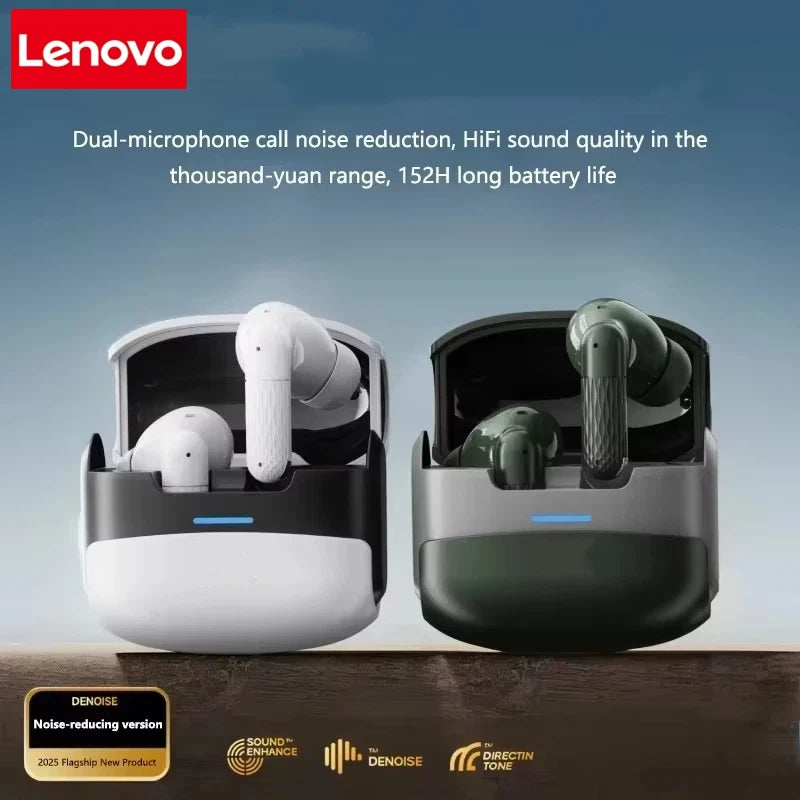 Lenovo New Wireless Earphones Bluetooth Headsets TWS 5.3 Stereo Earbuds Hifi Headphones HD Microphone For Iphone And Android