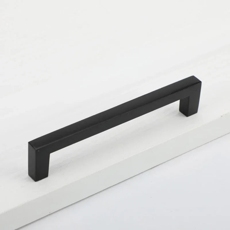 Modern Cabinet Handles Kitchen Door Handles Drawer Knobs Aluminum Alloy Wardrobe Door Handles Brushed Modern Style Hardware
