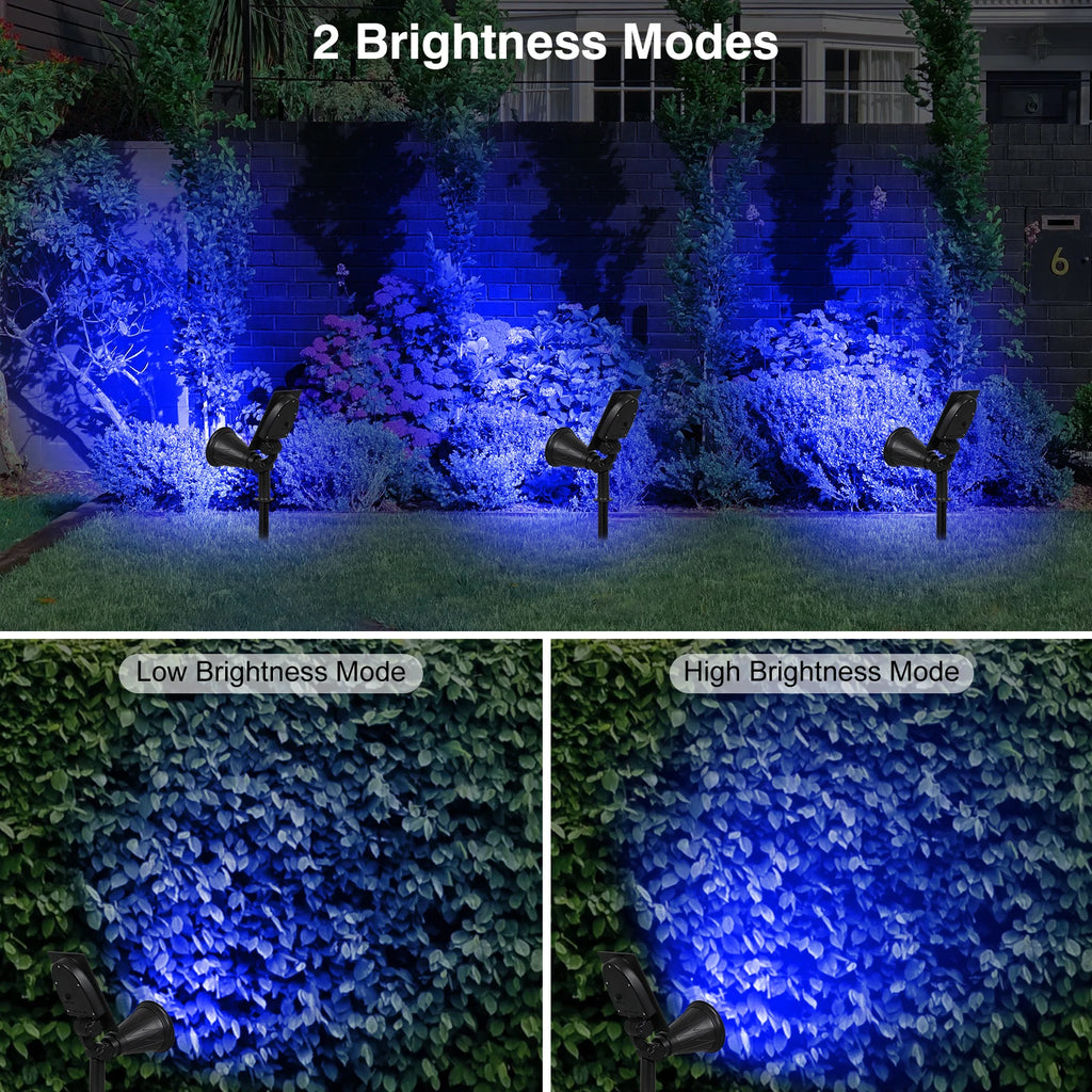 Solar LED Light Outdoor IP65 Waterproof Blue Light Solar Power Light Lawn Light For Garden Decor Solar Wall Light Outdoor