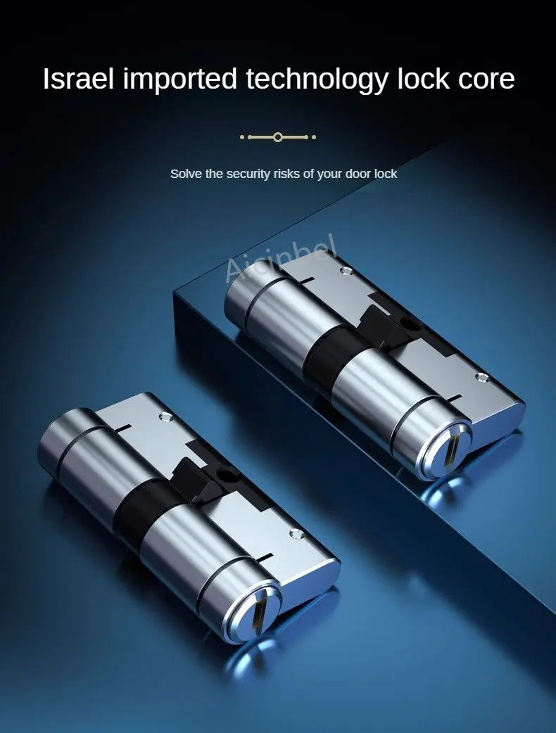 65-130MM High Quality European Standard Lock Cylinder,Super C-Level Anti-Theft Door Lock Cylinder,Household Copper Lock 8 Keys