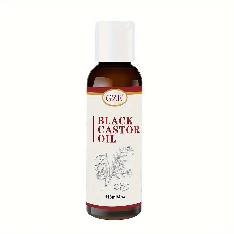 Jamaican Black Castor Oil for Hair Strengthens & Thickens | Body Care - Roasted & Cold-Pressed - Body Massage Oil for Hair