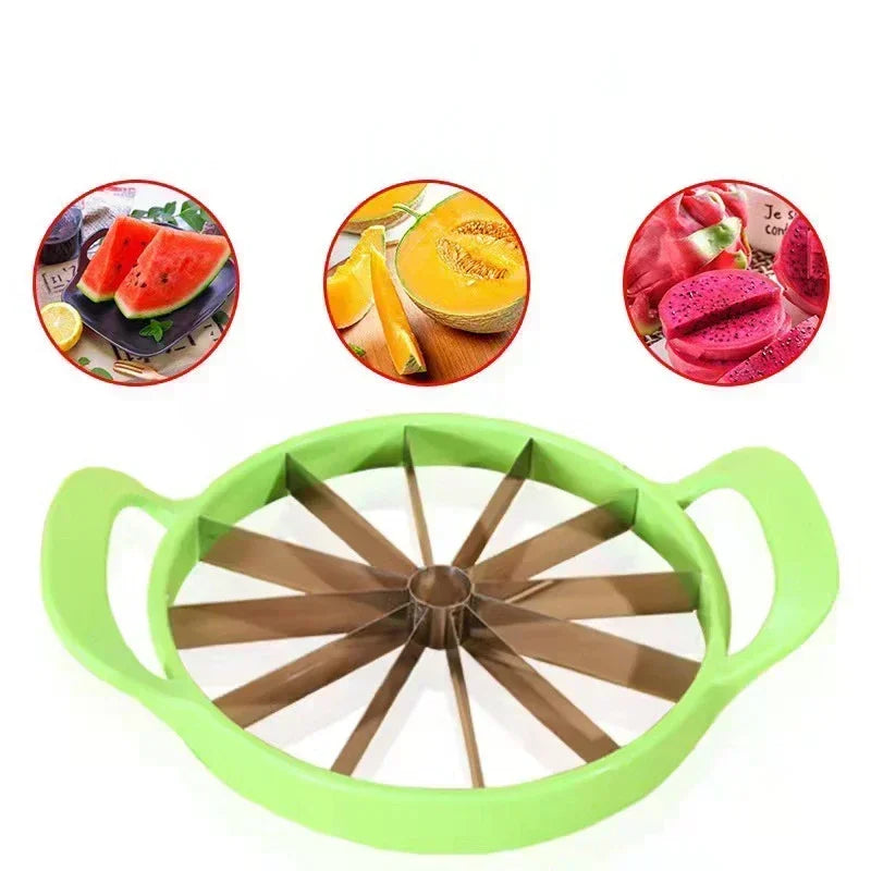 KONI Watermelon Slicer Cutter Stainless Steel Creative Windmill Shape Large Size Convenient Fruit Dividers Kitchen Gadgets Items